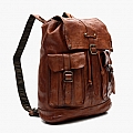 NEW CLASSIC LEATHER BACKPACK  IN COGNAC