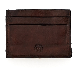 LEATHER CARD HOLDER IN MORO