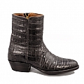 ATTICUS BURNISHED CHOCOLATE CAIMAN SIDE ZIP