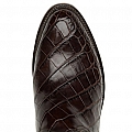 MENS FORDE AMERICAN ALLIGATOR BOOT IN CHOCOLATE SIZE 10 D