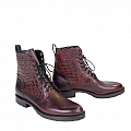 NEW LIAM GIANT ALLIGATOR & CORDOVAN LACE UP BOOT