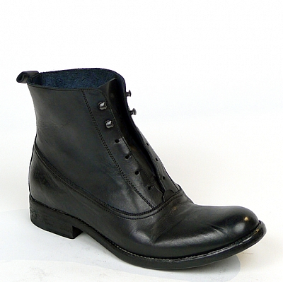 WOMENS TUFFATO LACELESS ANKLE BOOTS IN NERO
