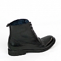 WOMENS TUFFATO LACELESS ANKLE BOOTS IN NERO