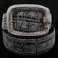 STERLING SILVER OUROBOROS SNAKE BUCKLE