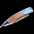 SPEARPOINT SYCAMORE MOKUTI DAMASCUS STEEL KNIVE