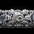ORCA STERLING SILVER FOSSIL BRAIN CORAL BRACELET