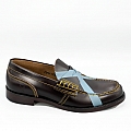 ANTIQUE CORDOVAN BLUE X COLLEGE LOAFERS