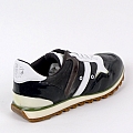 MENS SUEDE RUBBER SOLE SNEAKERS IN CHOCOLATE, BLACK AND WHITE