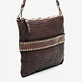THIN WOVEN POUCH WITH STUDS IN MORO