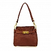 ADA LATCH FRONT SHOULDER BAG IN COGNAC