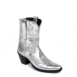 ANNIE OAKLEY SILVER BOOTS 6