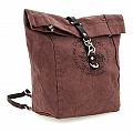 PITTOSPORO CANVAS LATCH FRONT BACKPACK IN MORO