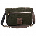 WILLY’S MILITARY CANVAS MESSENGER SATCHEL IN MORO BROWN