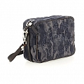CAMO CANVAS BOWLING BAG IN BLUE/DK GREY