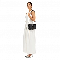 LEATHER CROSSBODY POUCH WITH STUDS IN BLACK