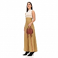 MINI CROSSBODY W EYELETS AND LACING IN RUST