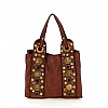 MINI DAFNE DECORATED CROSSBODY  IN COGNAC