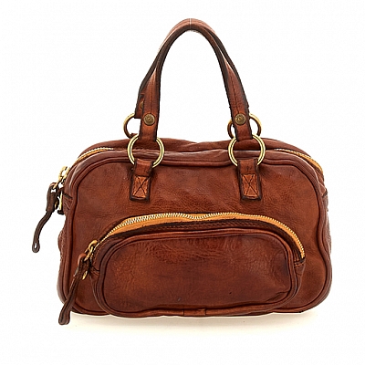 MINI WILMA BAG IN COGNAC LEATHER
