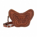 MONARCH LASER BUTTERFLY CROSSBODY IN COGNAC