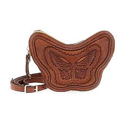 MONARCH LASER BUTTERFLY CROSSBODY IN COGNAC