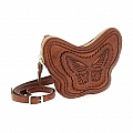 MONARCH LASER BUTTERFLY CROSSBODY IN COGNAC