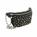 STUDDED CROSSBODY WAIST BAG IN BLACK