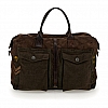 CANVAS & LEATHER PATCH DUFFLE IN MORO