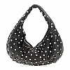 CRYSTAL STUDDED HAND BAG IN BLACK