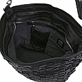 BETH D WOVEN EDERA LARGE SHOULDER BAG IN BLACK