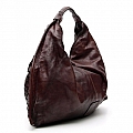 ICONIC LEATHER WOVEN HOBO IN MORO