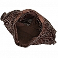 ICONIC LEATHER WOVEN HOBO IN MORO