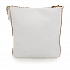 MEDIUM SHOPPER IN WHITE WITH HAND LACING