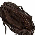 PENELOPE WOVEN SHOPPING BAG IN MORO BROWN