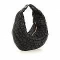 SM WOVEN SHOULDER BAG IN BLACK
