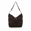 BETH D WOVEN EDERA LARGE SHOULDER BAG IN MORO BROWN