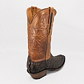 BRIGGS BURNISHED CHOCOLATE  CAIMAN TAIL WESTERN BOOTS