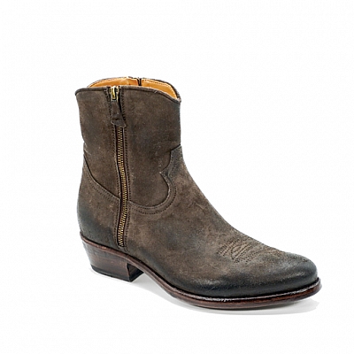 CHADWICK CHOCOLATE WASHED SUEDE ZIP