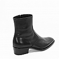 COLE CLASSIC BLACK SIDE ZIP CALFSKIN HALF BOOT