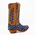 LEON COBALT PIRARUCU WESTERN BOOT