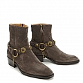 NEW KURT SUEDE SIDE ZIP REMOVABLE HARNESS BOOT IN EMBER SUEDE