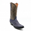 RUFUS VINTAGE BLUE RING LIZARD WESTERN BOOTS