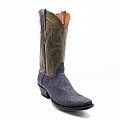 RUFUS VINTAGE BLUE RING LIZARD WESTERN BOOTS