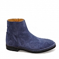 ZAFFIRO  DENIM SUEDE SIDE ZIP RUBBER SOLE BOOT