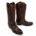 AGNES LADIES TUFFATO BURGUNDY WESTERN