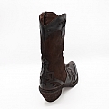 CIRCE CHOC SUEDE/SMOOTH OVERLAY ZIP