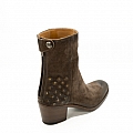 ISABEL QUINOA SUEDE SHORTY BOOT REAR  STUD DETAIL