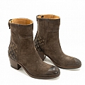 ISABEL QUINOA SUEDE SHORTY BOOT REAR  STUD DETAIL