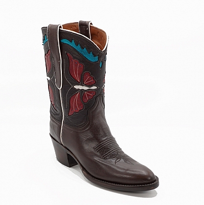 ISABELLE BUTTERFLY INLAY SHORTY BOOTS