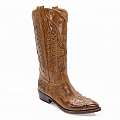 JOSEFINA COGNAC BUFFALO EAGLE INLAY WESTERN