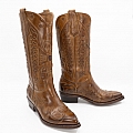 JOSEFINA COGNAC BUFFALO EAGLE INLAY WESTERN
